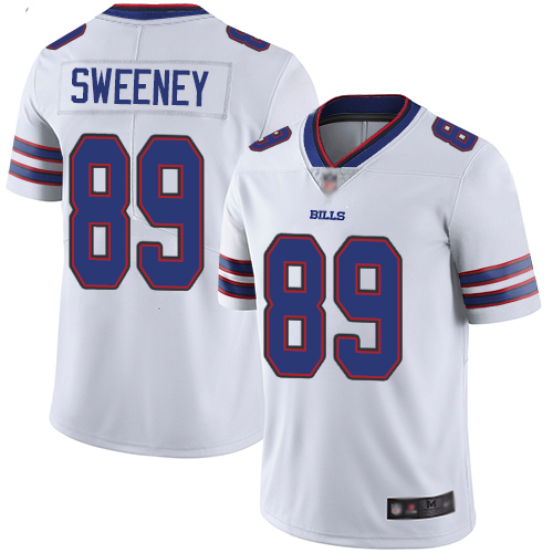 Men Buffalo Bills #89 Tommy Sweeney White Vapor Untouchable Limited Player NFL Jersey->nfl t-shirts->Sports Accessory